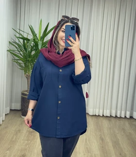 مانتو شومیزی لینن کد 2142