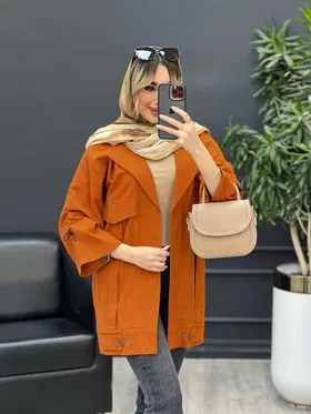مانتو لینن پشت قیطان دوزی