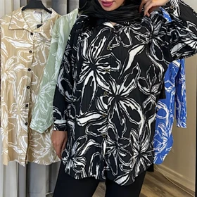 مانتو زنانه کراش کاملس گل‌دار