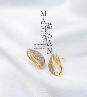 گوشواره زنانه مدل اشک نگینی جذاب و شیک