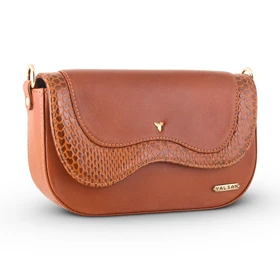 کیف دوشی زنانه چرم یلسان مدل هیوار کد 117-MRV