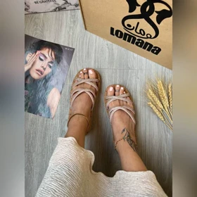 اسلیپر ضربدری 2 بند نگینی _ 1406