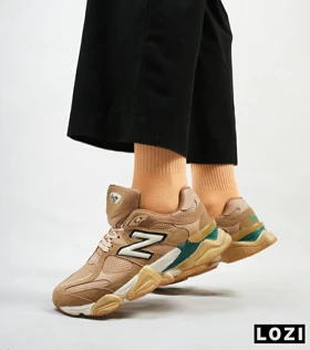 کفش کتانی مردانه قهوه ای سبز NEW BALANCE 9060
