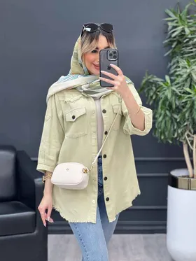مانتو آستین پیله پایین ریش