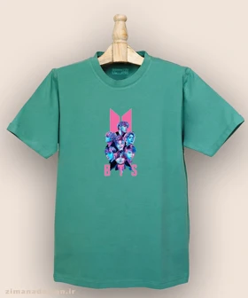 تیشرت مردانه و زنانه طرح بی تی اس کد 935