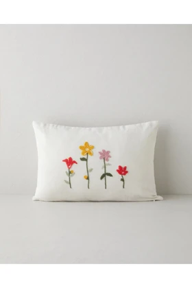 کوسن پرشده English Home مدل Zarita 33 × 50 سانتیمتر - نچرال