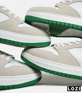 کفش کتانی بزرگ پا سفید طوسی سبز نایک NIKE SB