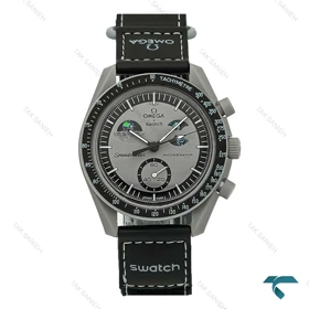 امگا سواچ ماموریت به ماه صفحه طوسی طرح جدید Swatch-8242-U