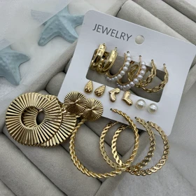 گوشواره پکی 9جفتی