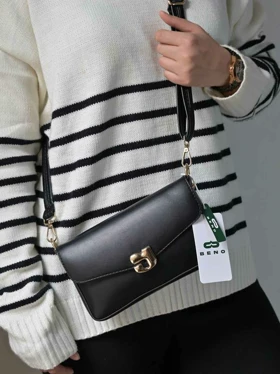 کیف دوشی زنانه بنو مدل باران کد BENO 4966 (مشکی)