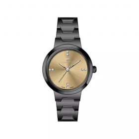 ساعت عقربه ای ویمبرلی زنانه فلزی گان صفحه کرم WB-CS445L-Y