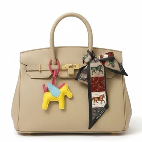 کیف بزرگ HERMES چرم وارداتی کرم هرمس مجلسی / پپرونی...