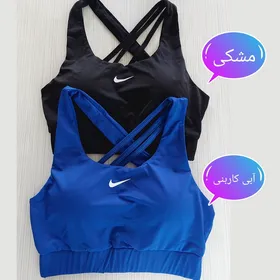 نیم‌تنه ورزشی زنانه پشت رومی نایک