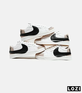 کفش نایک مردانه و زنانه سفید مشکی Nike Blazer Low 77 Jumbo