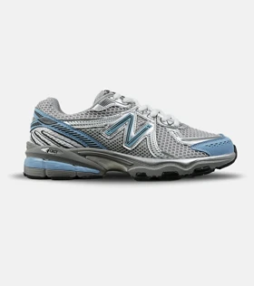 کفش کتانی مردانه و زنانه طوسی آبی New Balance 860 V.02 مدل 7760