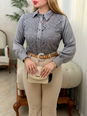 شومیز دانتل دیان 3719