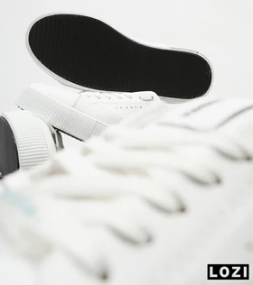 کفش اسنیکرزمردانه سفید آبی BERSHKA
