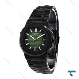 ساعت پتک فیلیپ ناتیلوس مردانه مشکی صفحه سبز Patek-6725-L