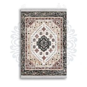 فرشینه از جنس پارچه هازان مخمل ترک طرح سنتی و مدرن برند دفه کد DAMG74