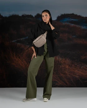 شلوار کتان بگ قد 110 زنانه CL3200