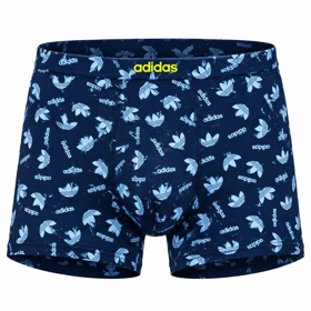 شورت پادار مردانه نخ پنبه اعلا طرح آدیداس (Adidas) – رنگ سرمه ای