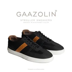 کتانی استرولر گازولین مشکی مات - GAAZOLIN Stroller Sneakers Smooth Black/Deep Honey