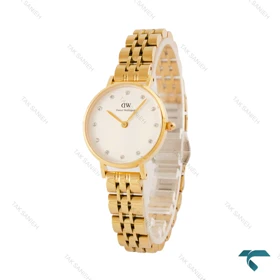 دنیل ولینگتون مینی زنانه طلایی ایندکس نگین DW-5998-24-L