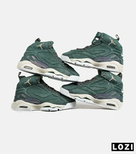 کفش کتانی ساق‌دار مردانه سبز یشمی Nike air jordan 5 v02