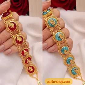 دستبند زنانه مجلسی طرح طلا