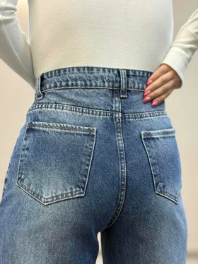 شلوار جین زنانه فلربگ سورمه ای 2095