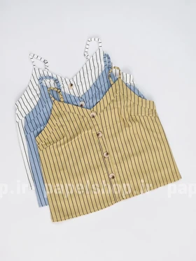 کراپ تاپ دکمه دار دیپلمات