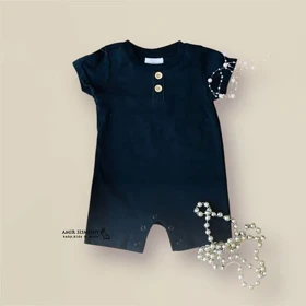 رامپر نوزادی پسرانه رنگی MIMI THREADS