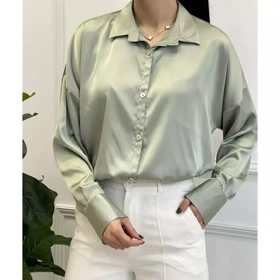 شومیز ساتن مجلسی زنانه