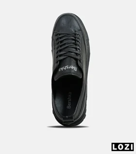 کفش کتانی مردانه مشکی BERSHKA
