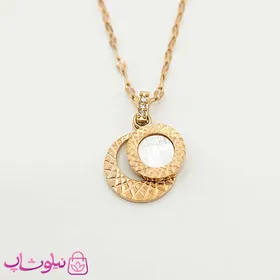 گردنبند دخترانه ظریف استیل رزگلد