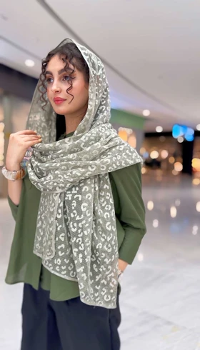 شال زنبوری پلنگی