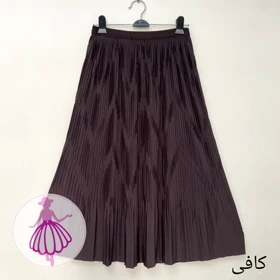دامن پلیسه ساتن هفت هشتی وارداتی