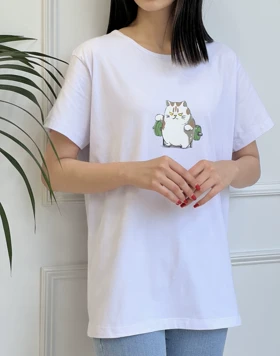 تیشرت گربه چاق