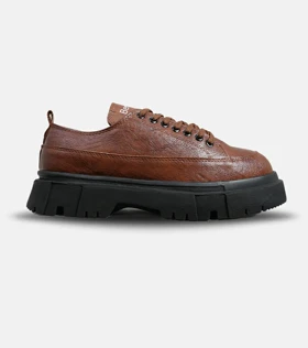 کفش کتانی مردانه قهوه ای BERSHKA