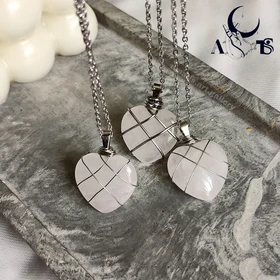 گردنبند باربی سنگ رزکوارتز اصل