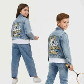 سه تیکه جین بچه گانه اسپرت طرح میکی 2تا 9سال