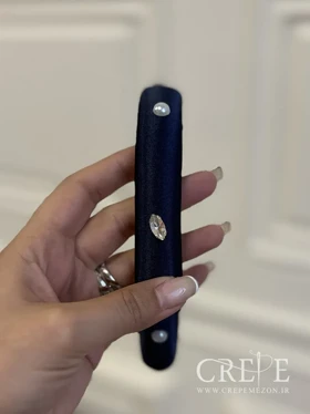 تل ساتن با نگین و مروارید