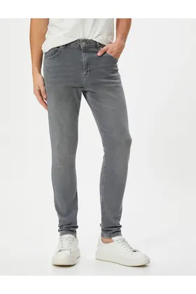 شلوار جین Skinny Fit - Michael Jean 4SAM40017ND