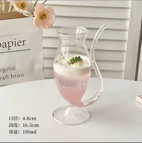 لیوان پیرکس نی‌دار در دو حجم / pa47 _ pa46