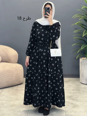 3163-پیراهن بلند نوردخت