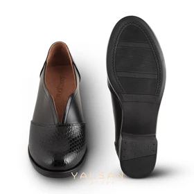 کفش پاشنه‌دار زنانه چرم یلسان مدل کارولین کد 664-MRV