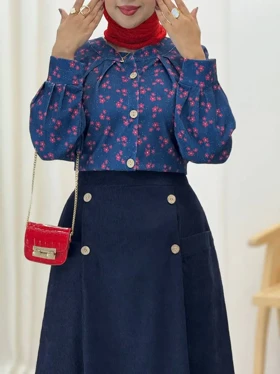 3903-شومیز و دامن هما