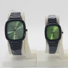 ساعت مچی ست مردانه و زنانه کاسیو اولدمانی Casio با موتور کوارتز و تاریخ دار