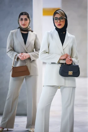 مانتو شلوار کجراه پرنسا