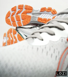 کتانی بزرگ پا طوسی روشن نارنجی ASICS GEL-KAYANO 27